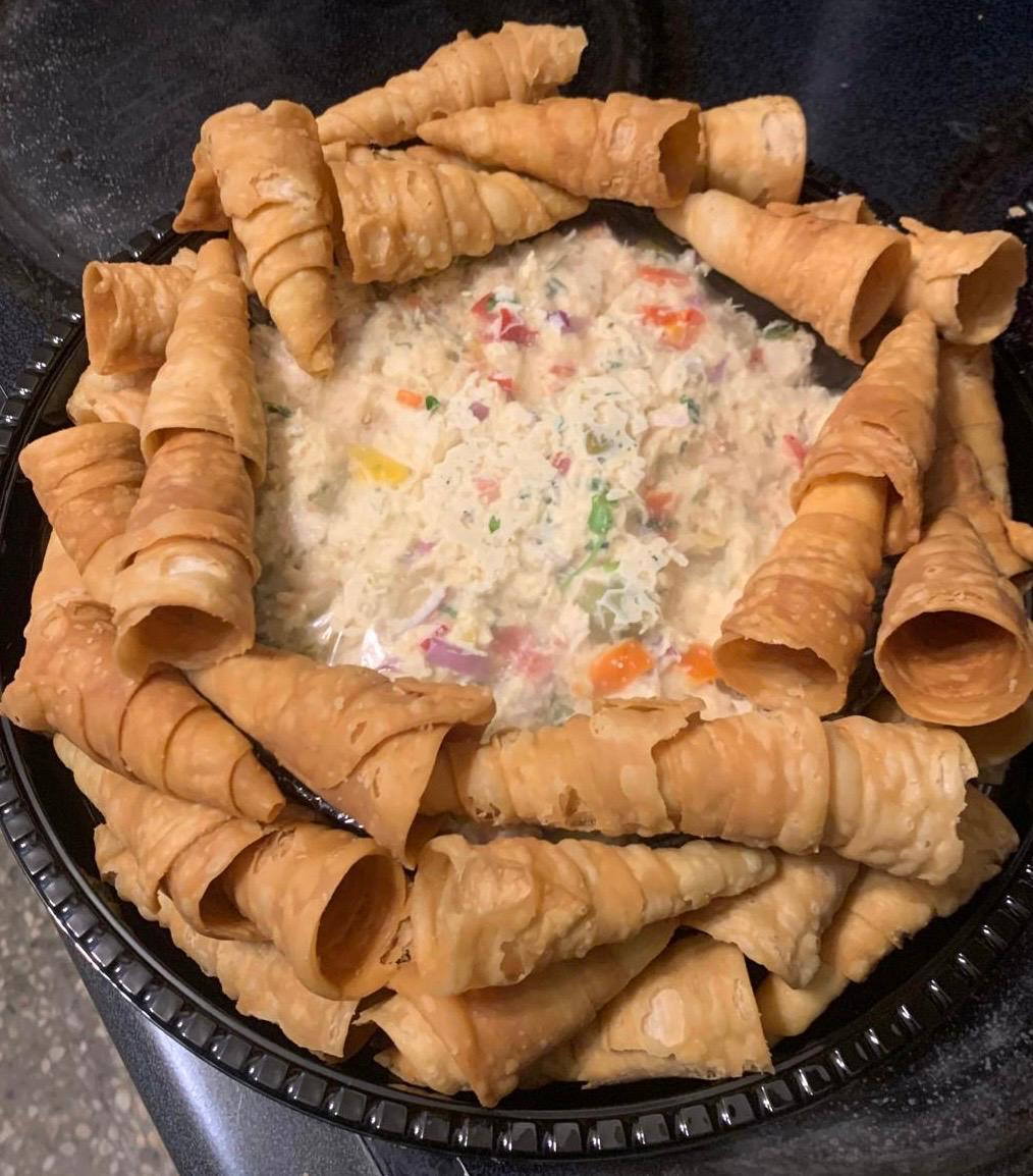 Dip de Pollo con Barquillas